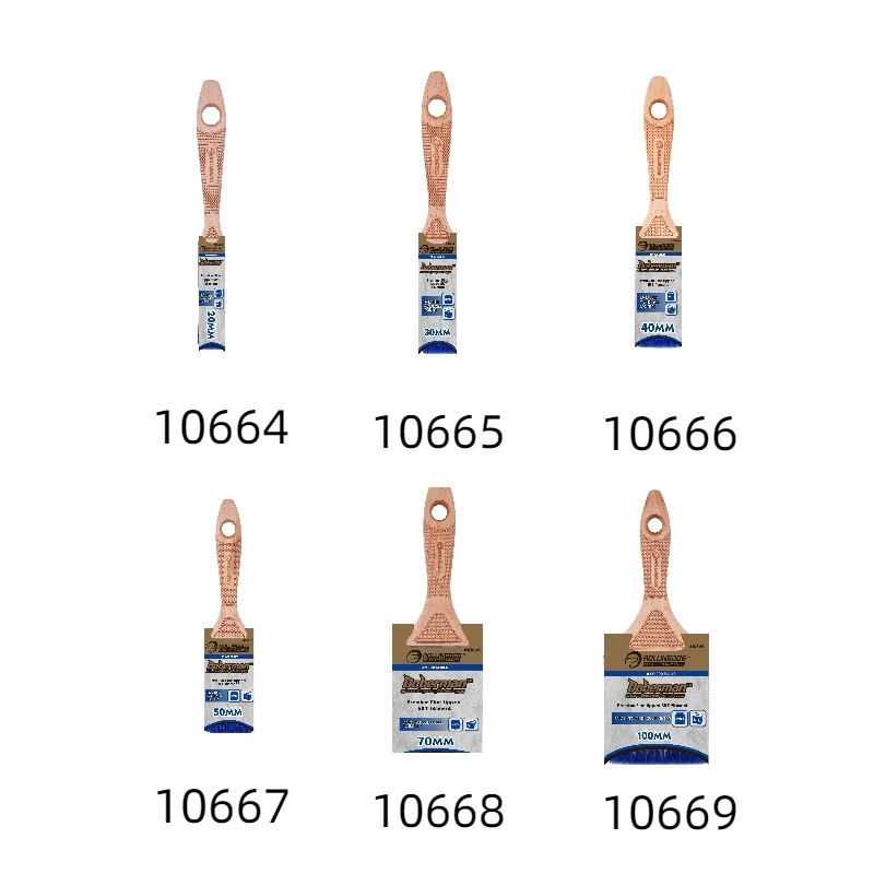 ROLLINGDOG BP1000 Series 10666 DOBERMAN Paint Brush 100% soft PBT Solid Round Tapered filament