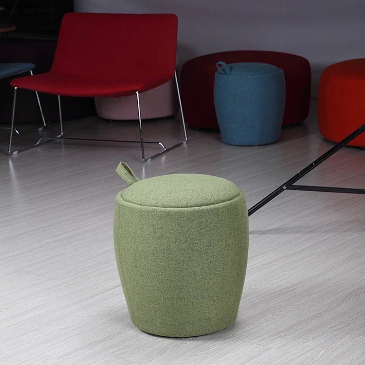 
modern folding storage ottoman small ottoman cloth stool 5195 