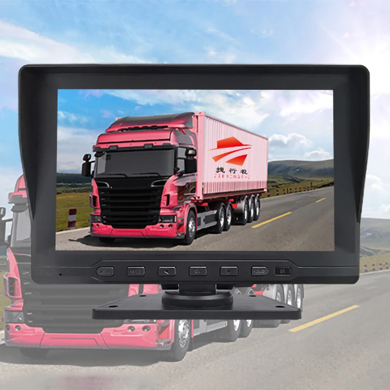 7 inch LCD Monitor Headrest Portable HD VGA LCD Car Screen for PC/Mac Mini/TV/Camera/Gaming IPS 1024X600 Support AV Video