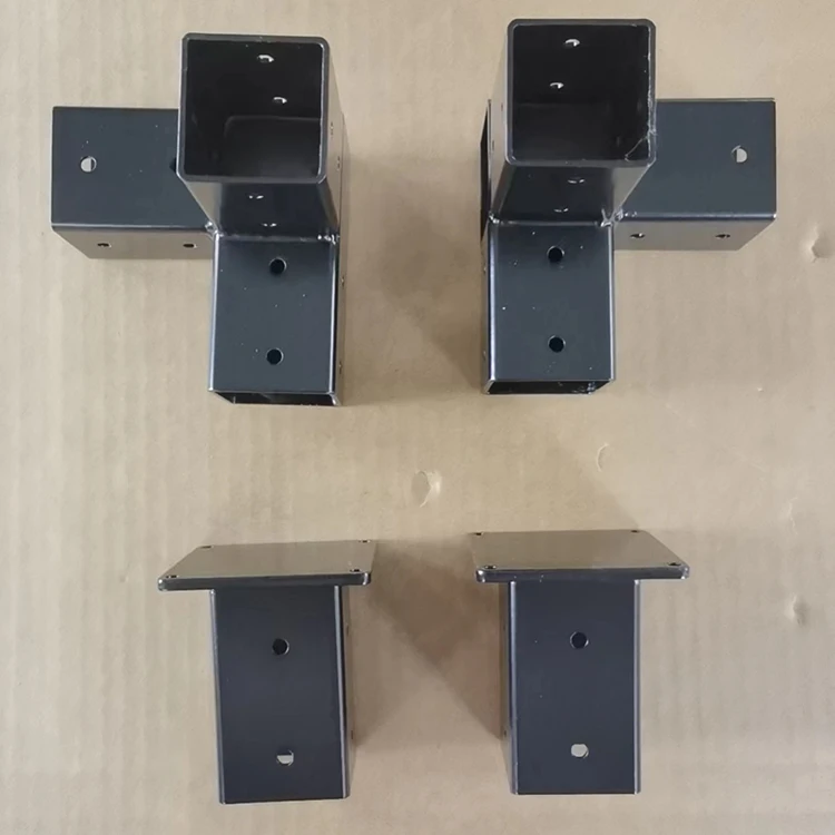 Outdoor Diy Pergola Connect 3 Way 5 Arm Rust Protection Wood Frame Pergola Kit Base Bracket