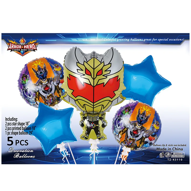 5 Sets Of Superheros Foil Balloons For Boy Girl Kids Birthday Party Supplies Decoration