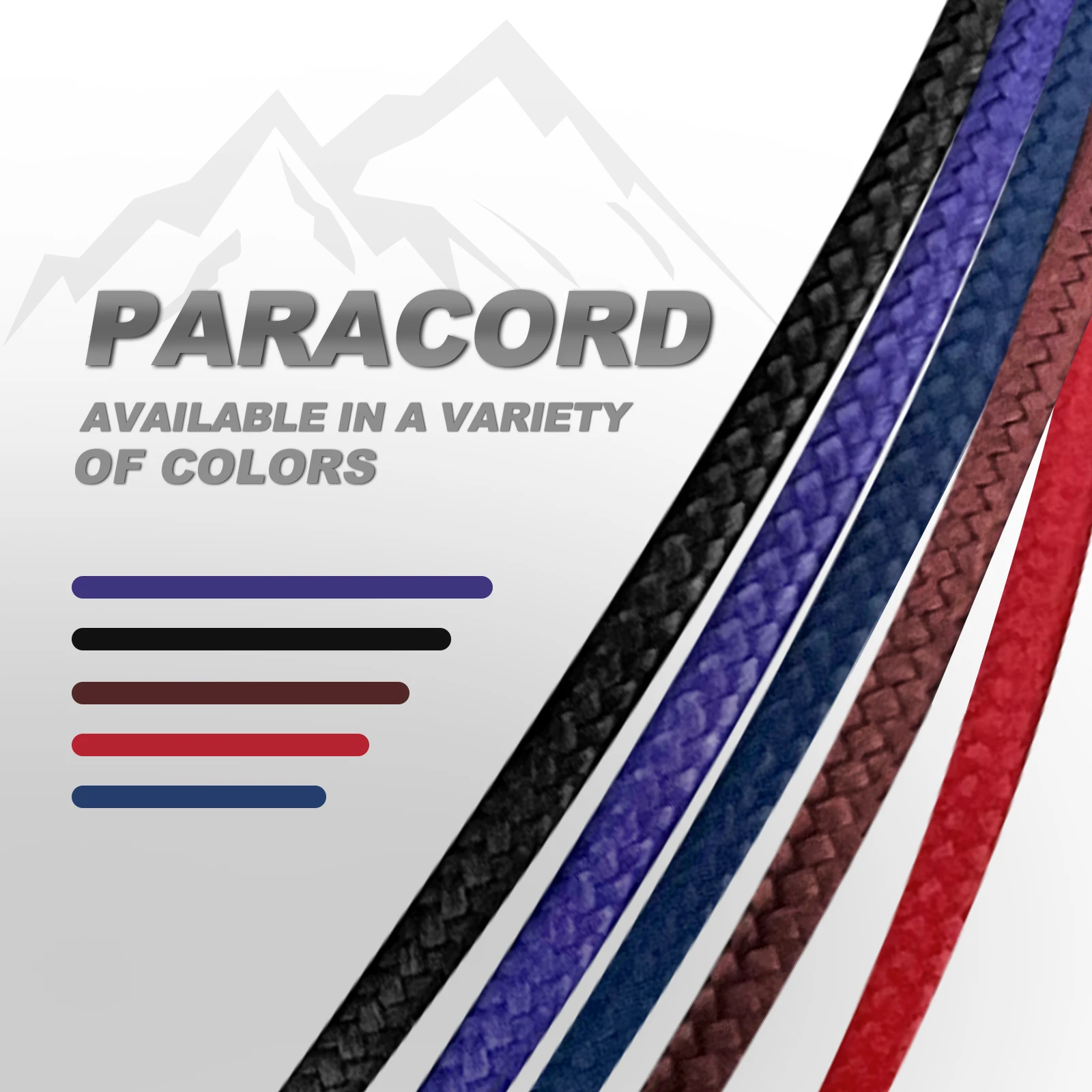 2024 Outdoor survival 2mm 3 inner paracord for camping equipment and tent