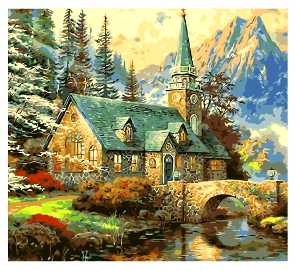 Custom Seascape Designs DIY Digital Oil Painting by Numbers