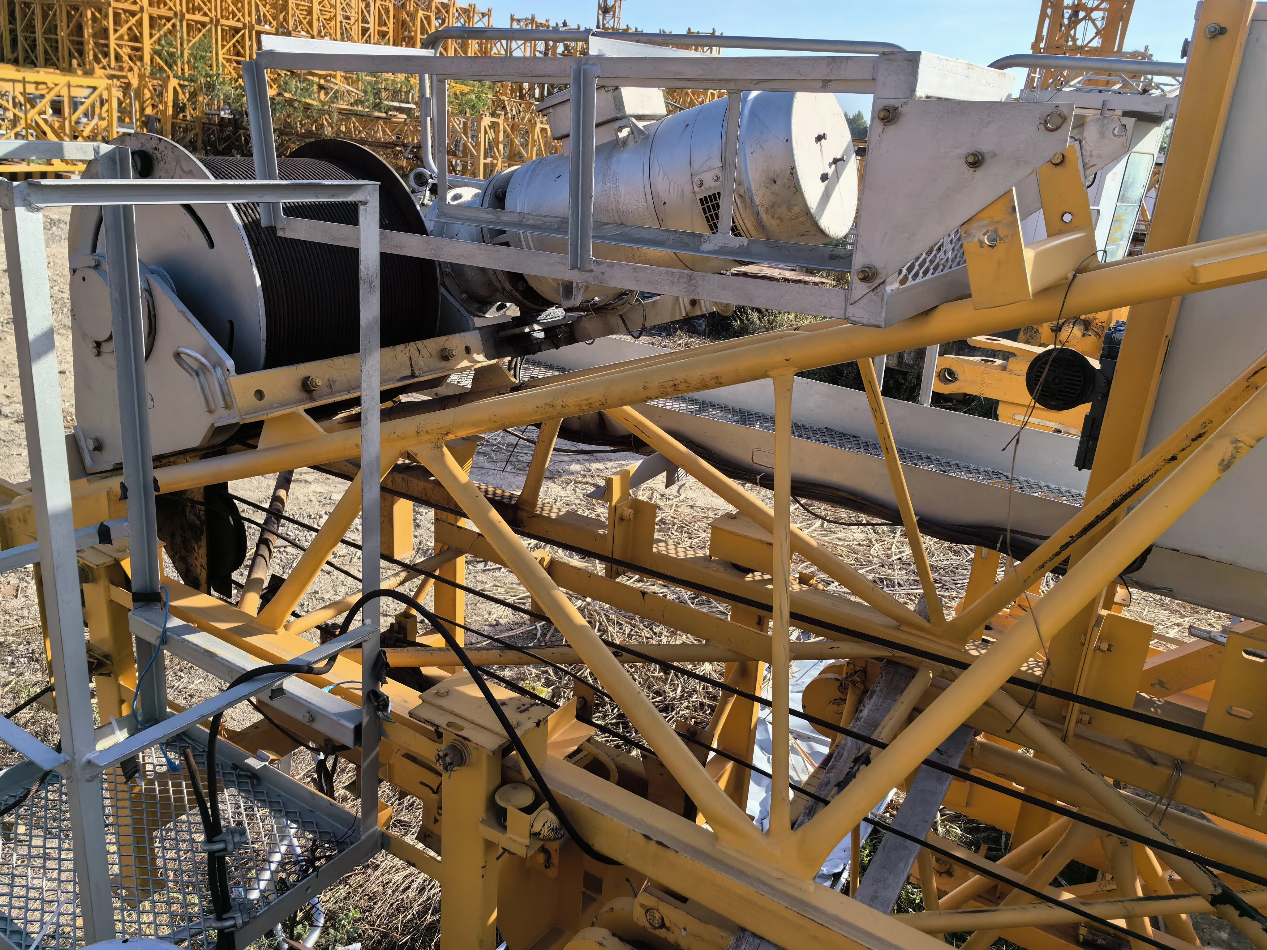 POTAIN  L46 section used construction  flat top tower crane boom crane length 60m