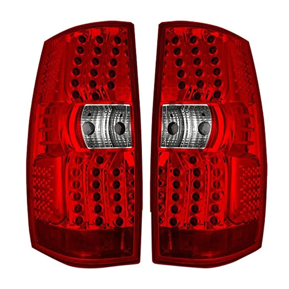 wj20-0066-01/02/04/05/08/16 Tail Lights for Chevrolet Suburban 07-09 -Chrome/(Red+)Clear,Chrome/Smoke,Black/Clear,Black/Smoke
