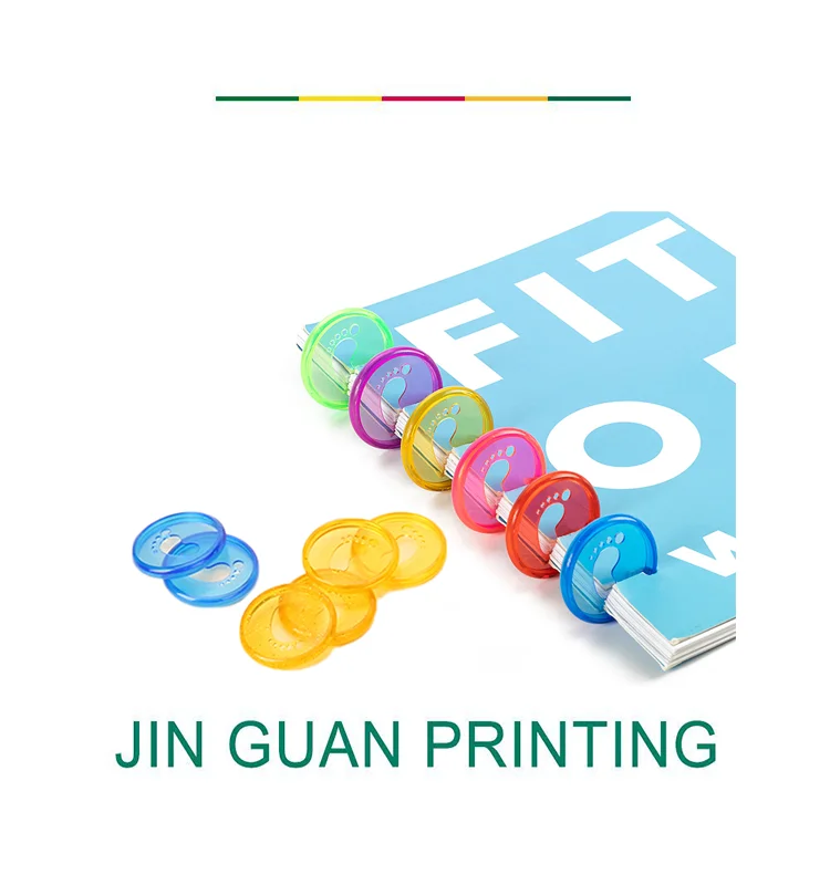 Hole Plastic Binding Ring 100PCS 28MM Binding Disc Planners Loose-leaf Binding Binder Accessories Supplies