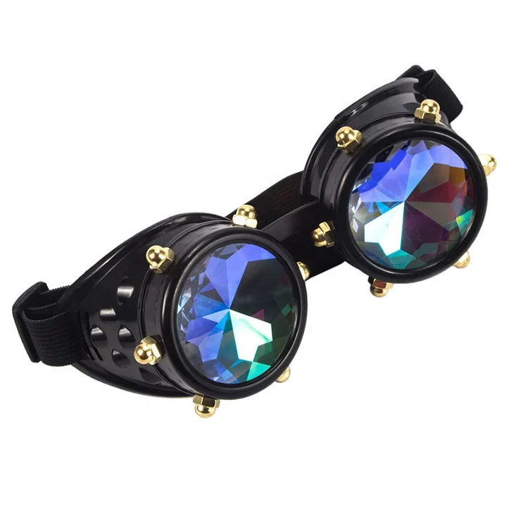 Kaleidoscope Colorful Glasses Party Steampunk Sunglasses