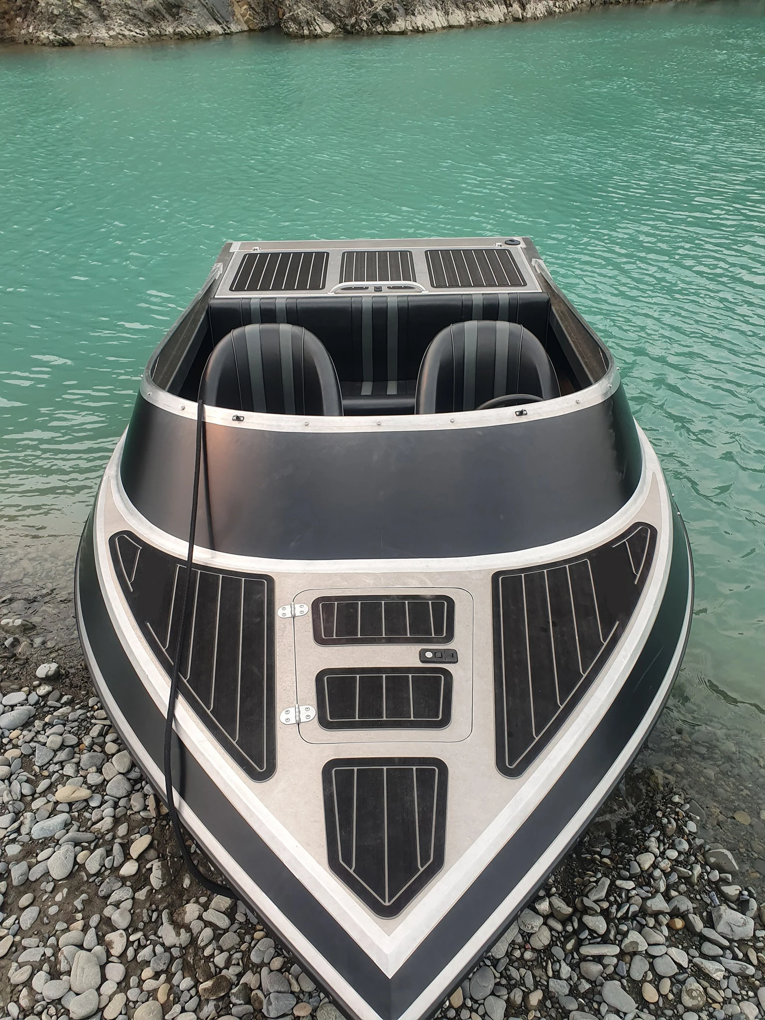 Kinocean Hottest 12.5ft 2 Seater 175 HP High Speed 5083 Aluminum Jet Boat for Sale