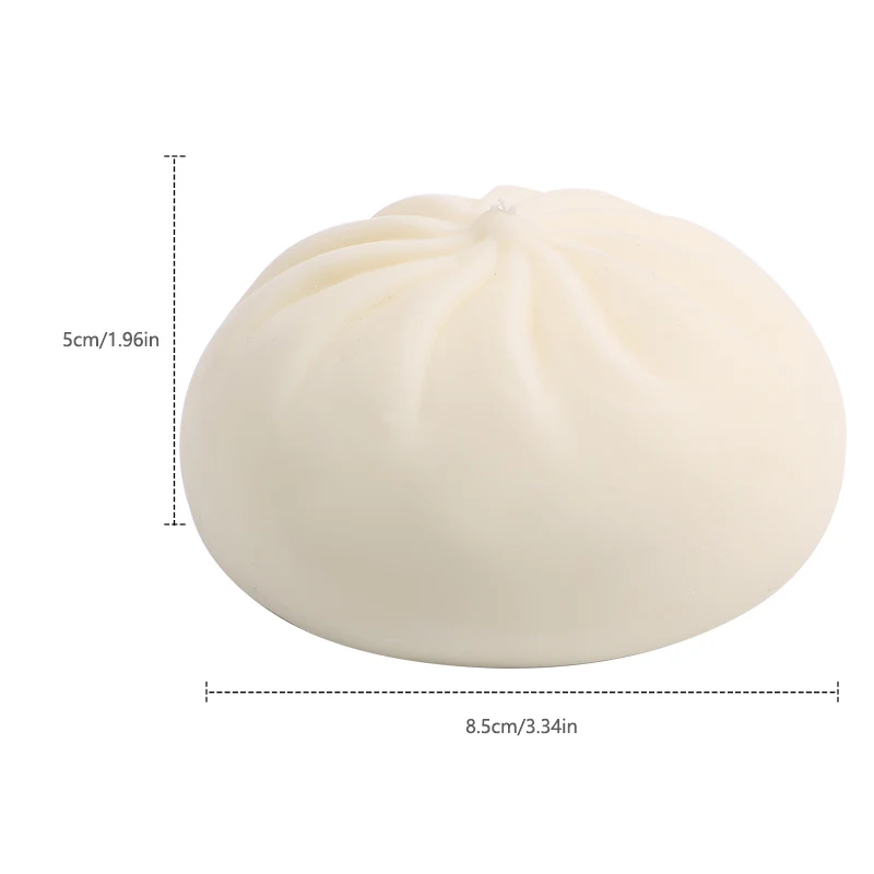 Hot sale Hot Dumpling Baozi Dough Squeeze Toys Squishy Stretchy Bounce Stress Balls with Steamer Stress Relief Squeeze Toy