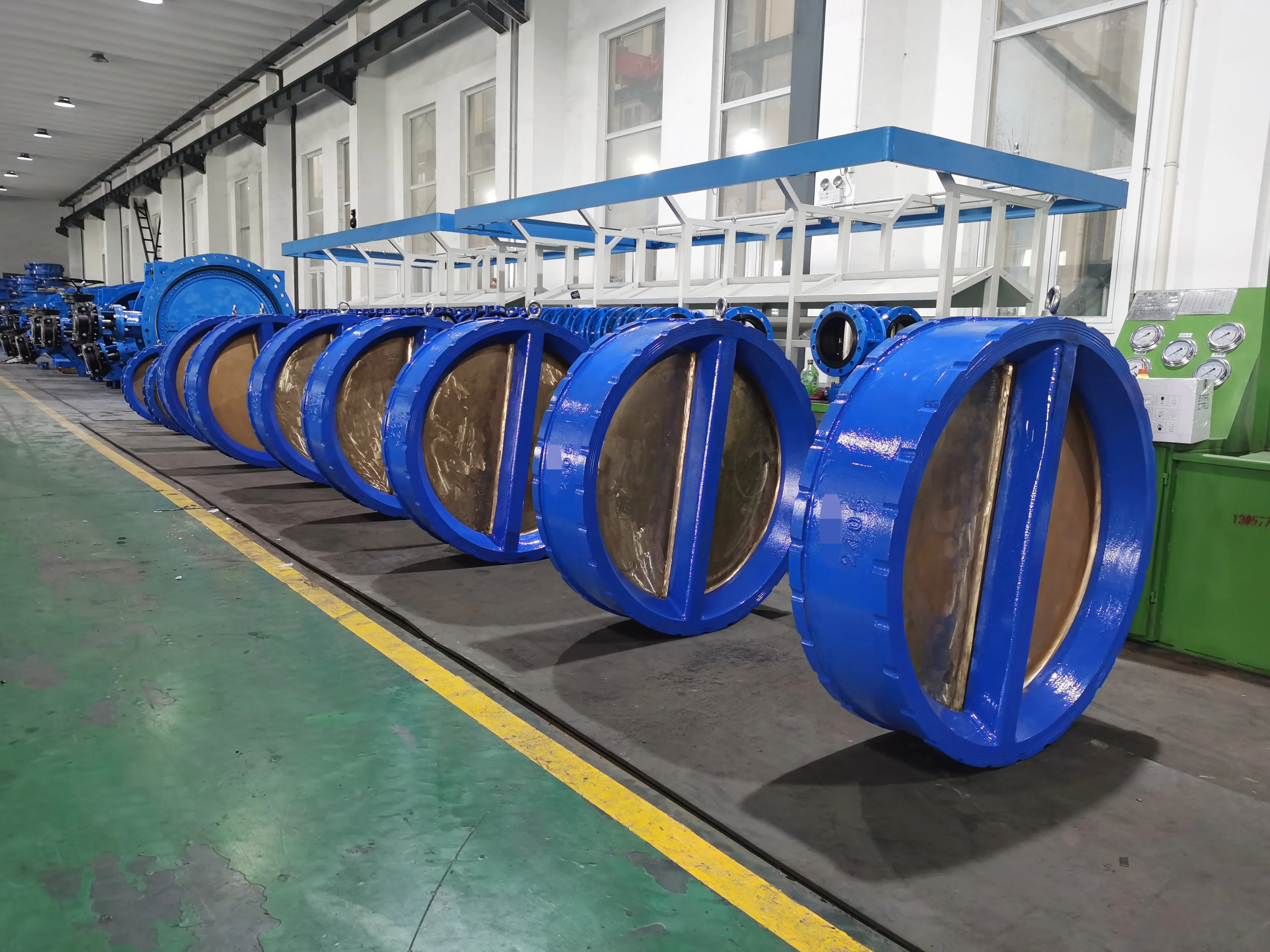 DN1000 PN10 DI Double Door Check Valve with Aluminum Bronze C95400 disc for SeaWater