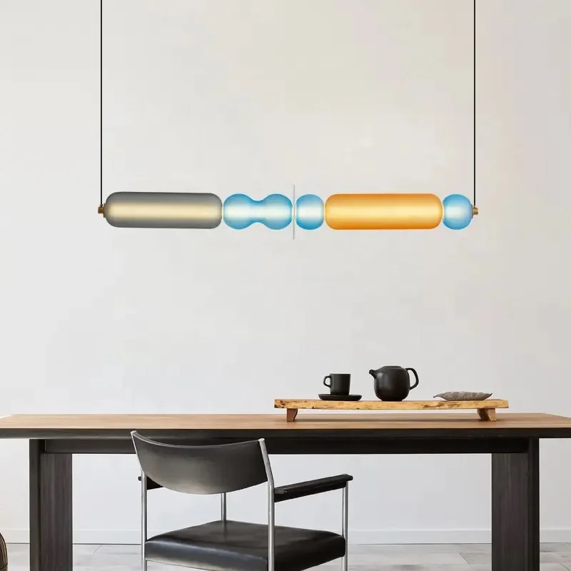Modern Fancy Lamp Interior Light Fixture Island Bedroom Colorful Glass LED Pendant Light