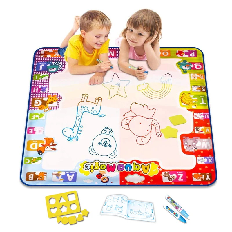 Aqua Magic Water Doodle Mat 78x78 Novelty Gifts Children Early Educational Painting Doodle Mat For Kids