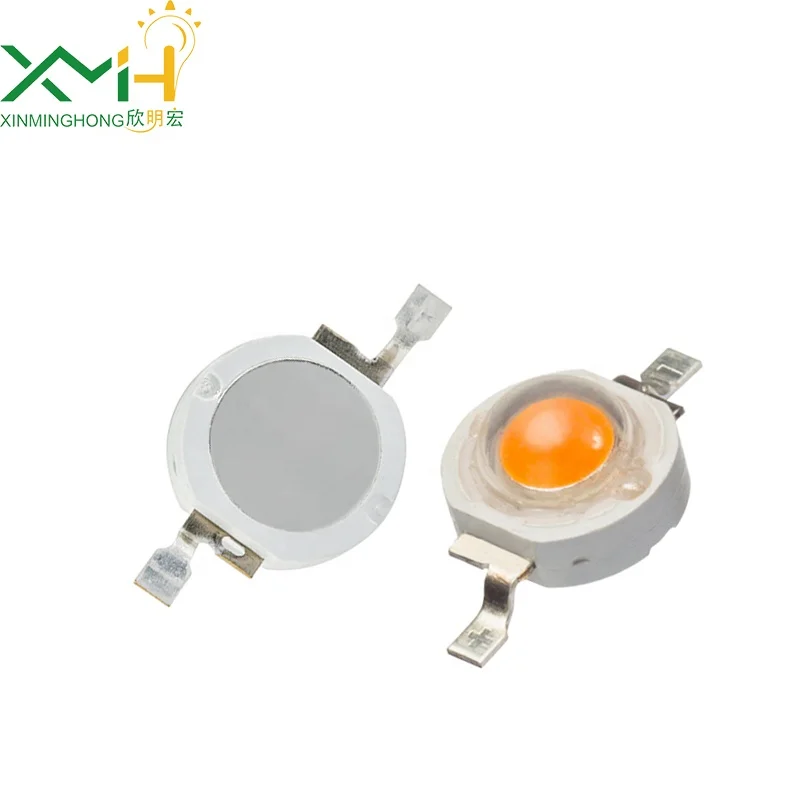 High Power Led Single Color Series Headlight 3v 1-3W Warm White 2800-3200K 100-180LM SMD LED