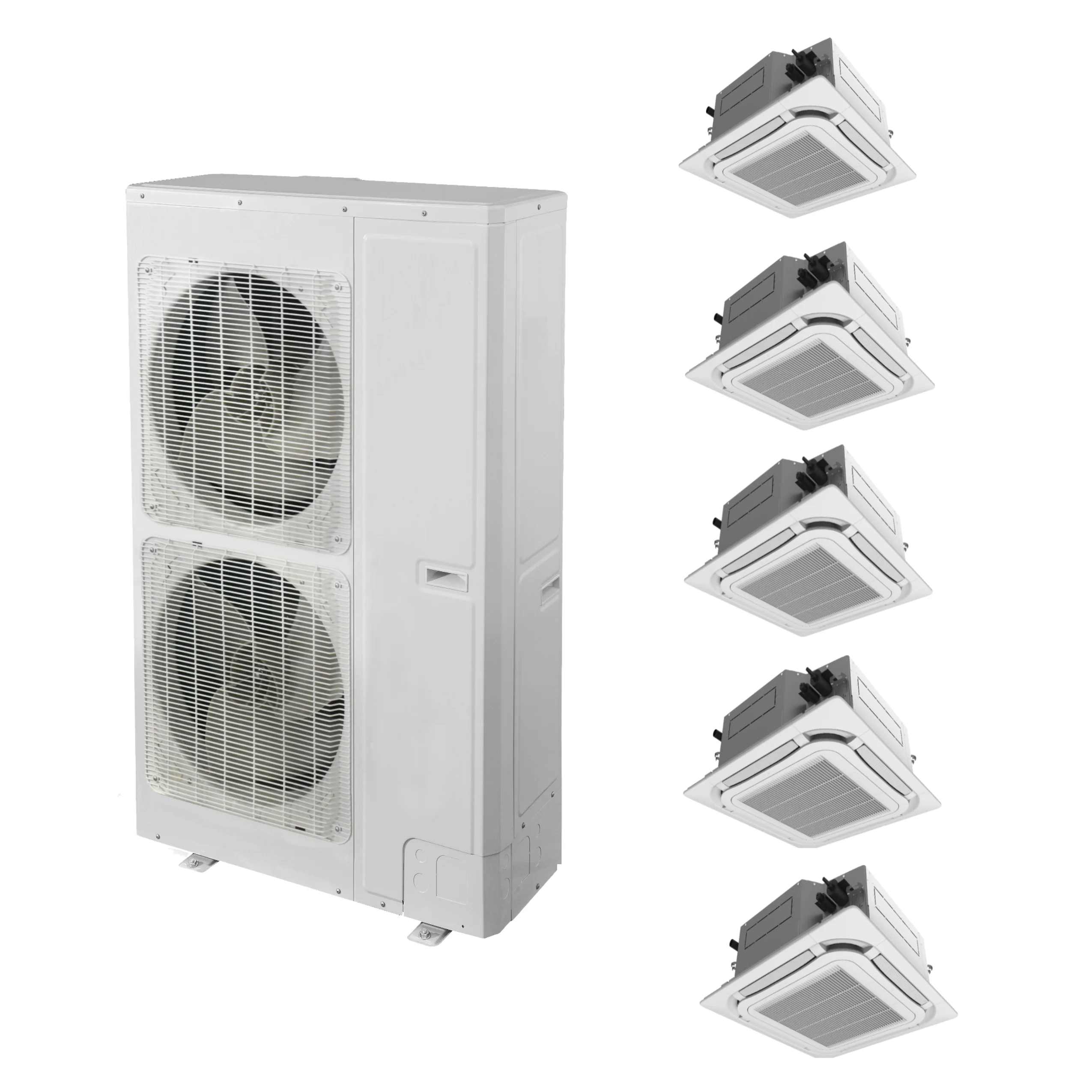 High Performance 5 Zones 8 Way Cassette Type Fan Coil Unit For Vrf Air Conditioner