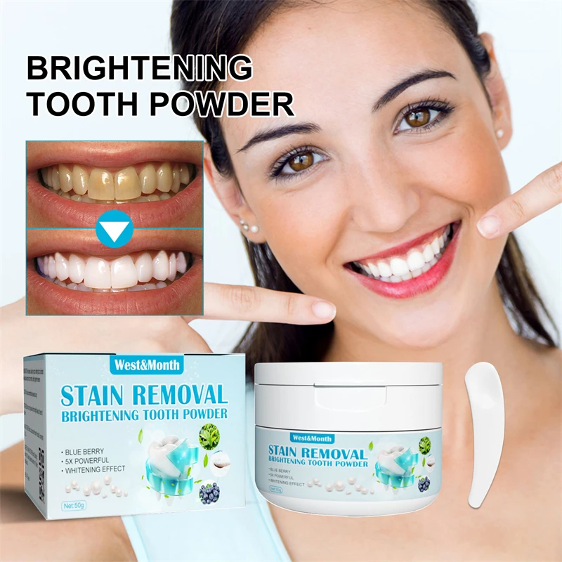 West Month Baking Soda Stain Removal Brightening Tooth Powder Teeth Whitening Gums Protecting Bad Breath Clearing