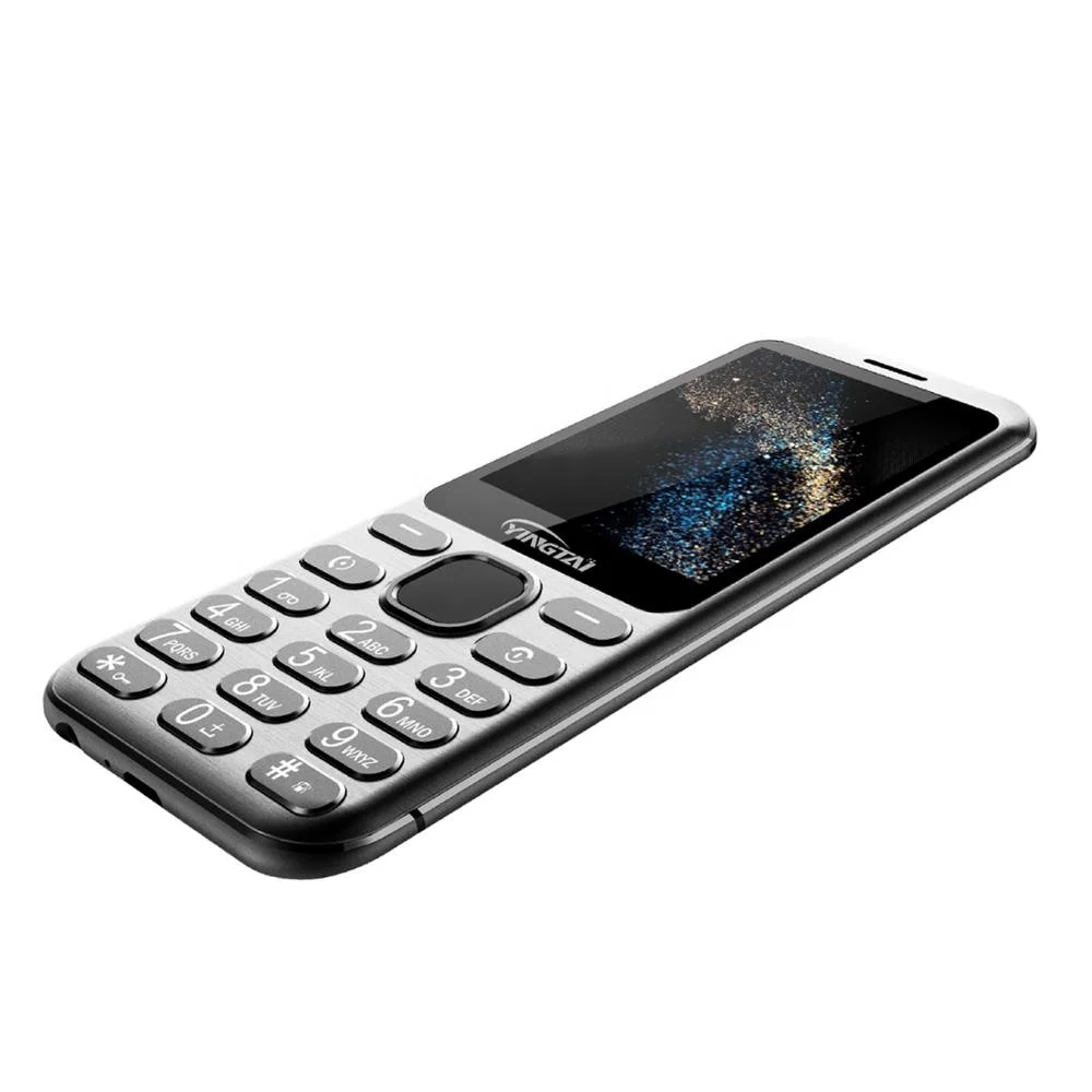 Metal middle frame slim feature phone nice bar design 2.8 inch display cellular telephone