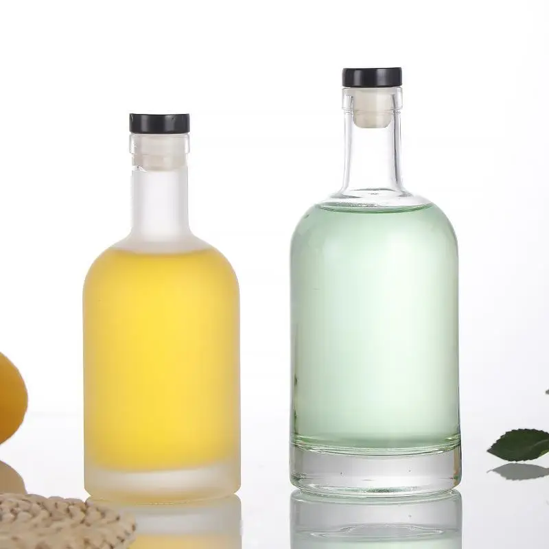 Пустой мини-100 мл 200 375ml750ml1000 стеклянная бутылка спирта белый спирт Джин коктейль вино ВОДКА