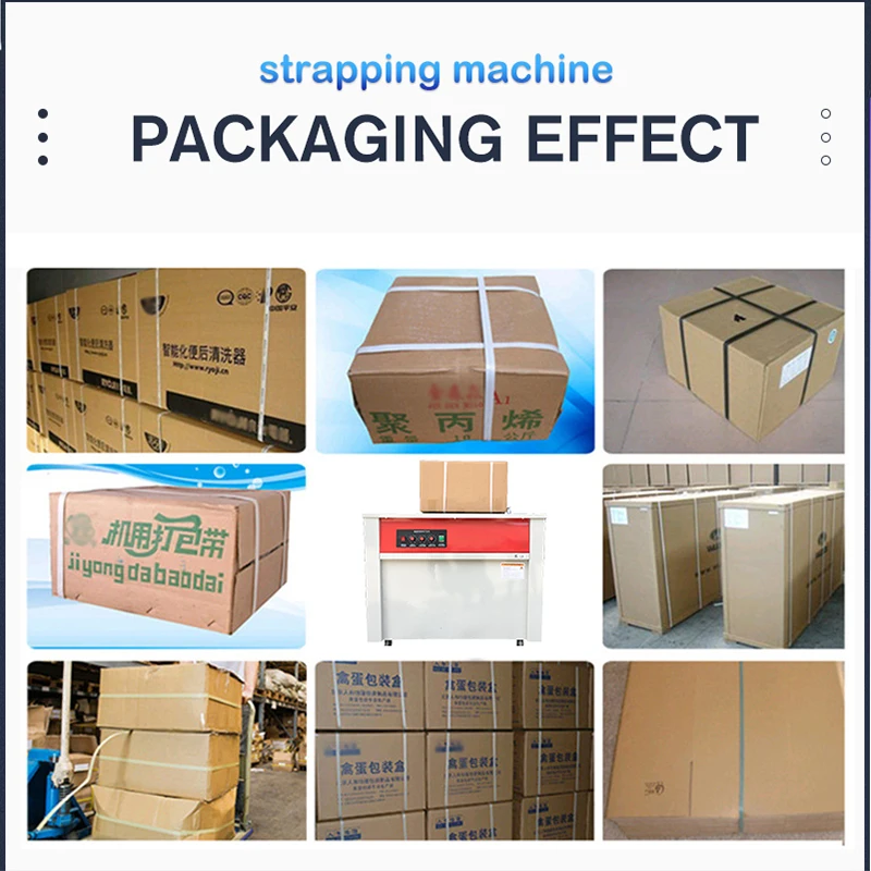 High Table Semi Automatic Strapping Machine Manual Bundle Packing PP Belt Strapping Machine For Carton Box