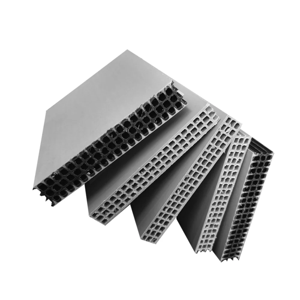 Белый серый черный цвет pp Полая пластиковая опалубочная доска для бетонного