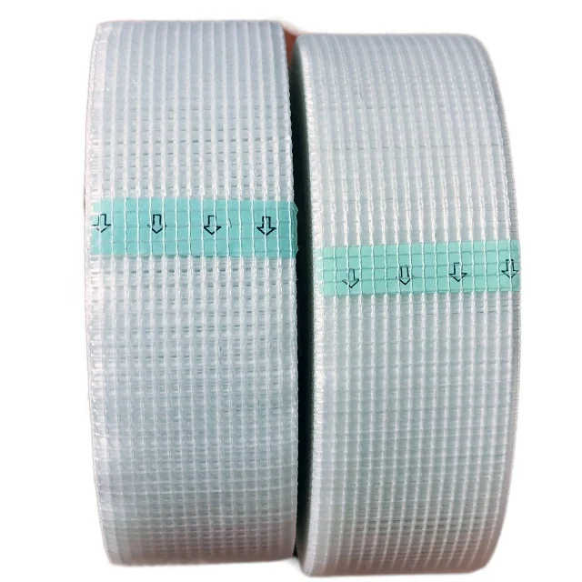 Alkaline resistant self adhesive gypsum plaster board fiberglass drywall wall joint mesh tape for repair cracks in wall