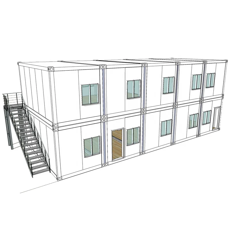 China cheap tiny house prefab office flat pack manufactured flat pack home with bathroom and kitchen of Hysun