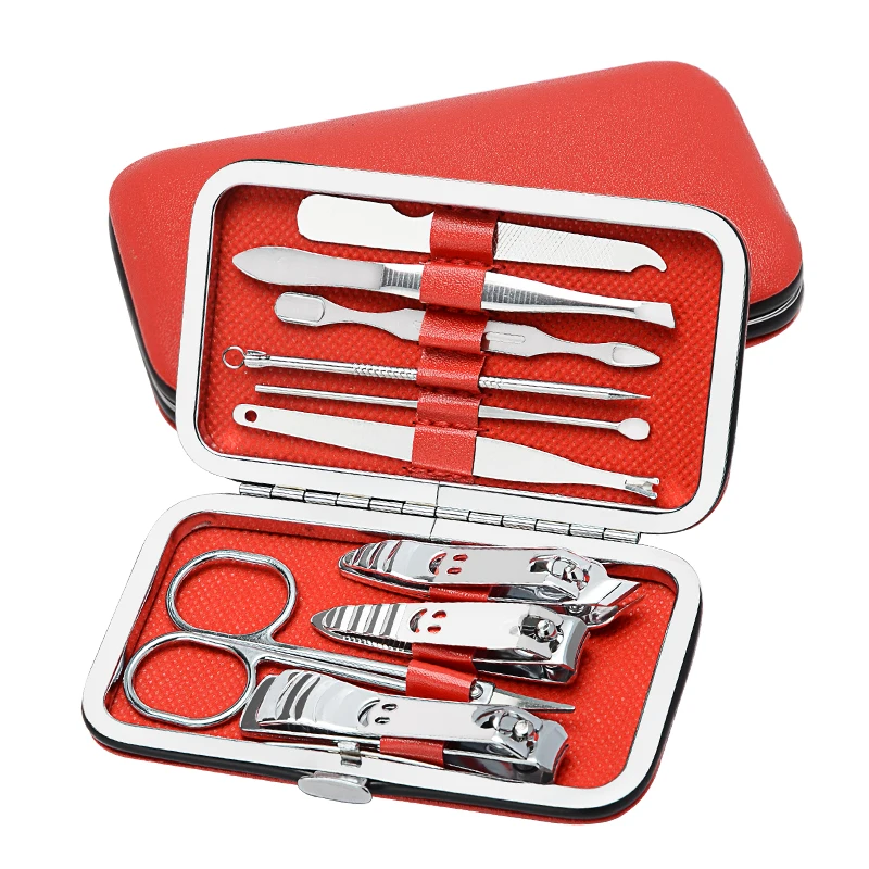 Custom Stainless Steel Personal Care Nail Scissors Nail Clippers Set 10pcs Women Cutter Pedicure Manicure kit