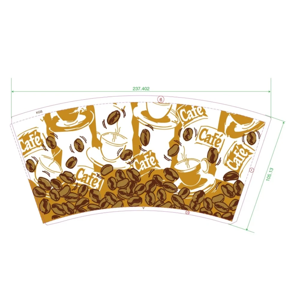 High Quality Biodegradable Disposable Paper Cups White Paper Coffee Cups Raw Materials With Customized Design And Size