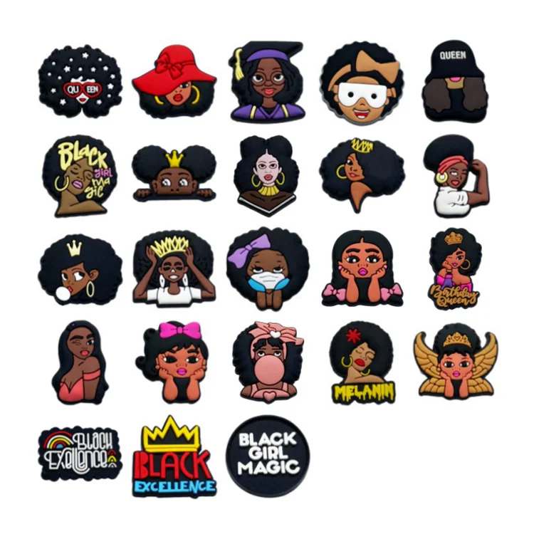 Designer Cheap Custom Shoe Charms Soft Pvc Cartoon Designer Croc Charm Lipstick bag For Charm Lady