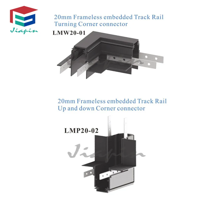 1M 2M 3M magnetic track light Frameless embedded wooden board  plaster 20mm magnetic track rail
