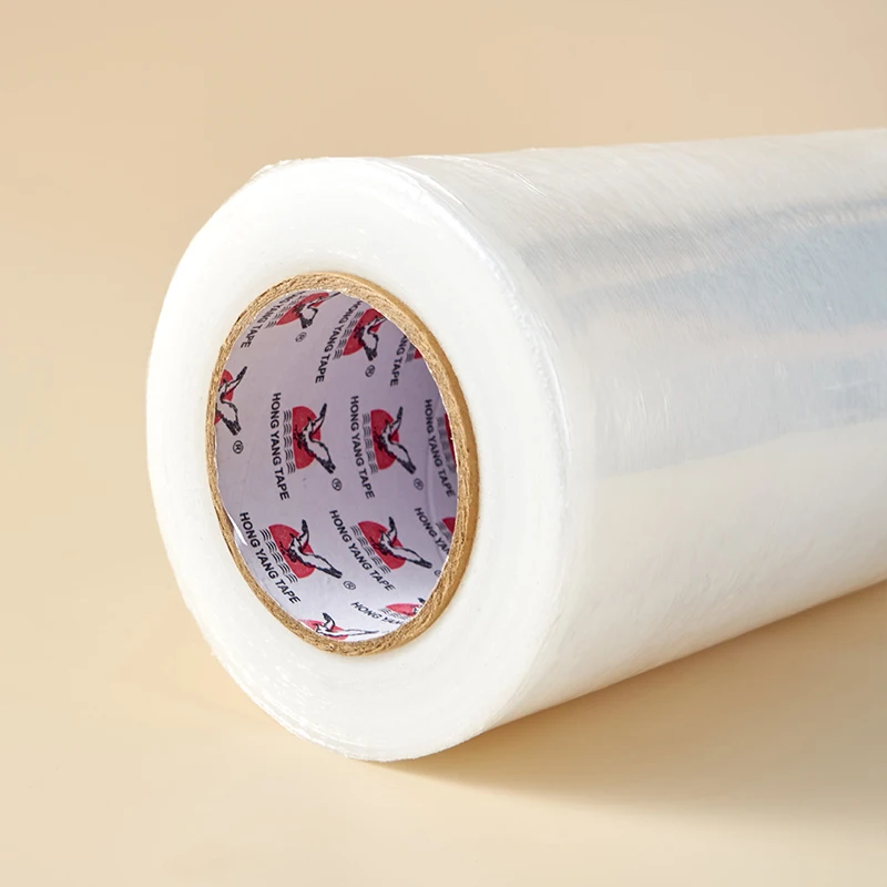 wrapping pvc stretch cling film shrink wrap plastic film 30cm*200m jumbo roll
