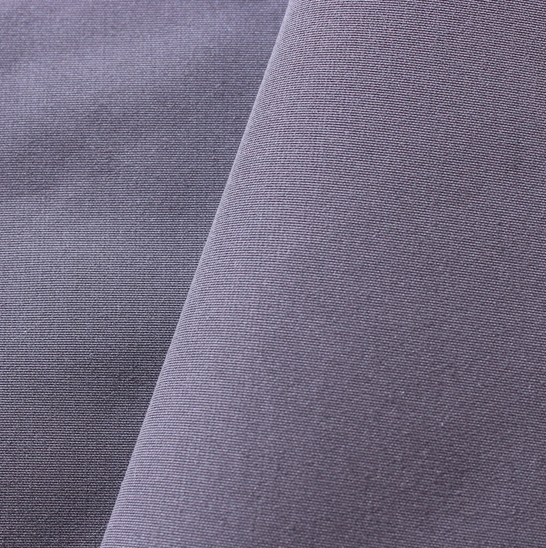 factory price 100% polyester customized grey plain peach skin fabric for work suits
