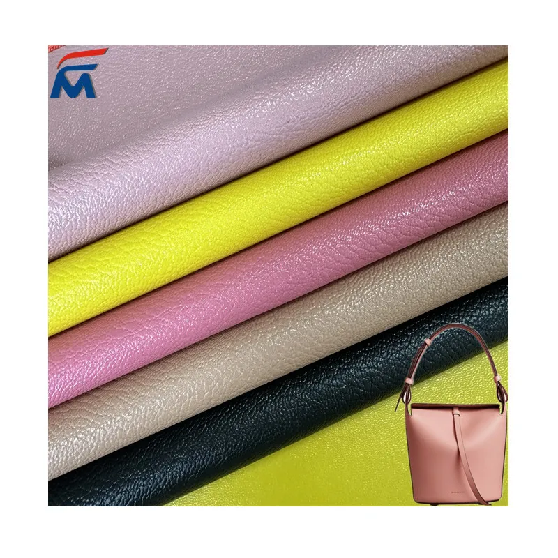 Faux Leather Sheet Litchi Grain Pattern PVC Bags Furniture Car Upholstery Leather China Embossed
