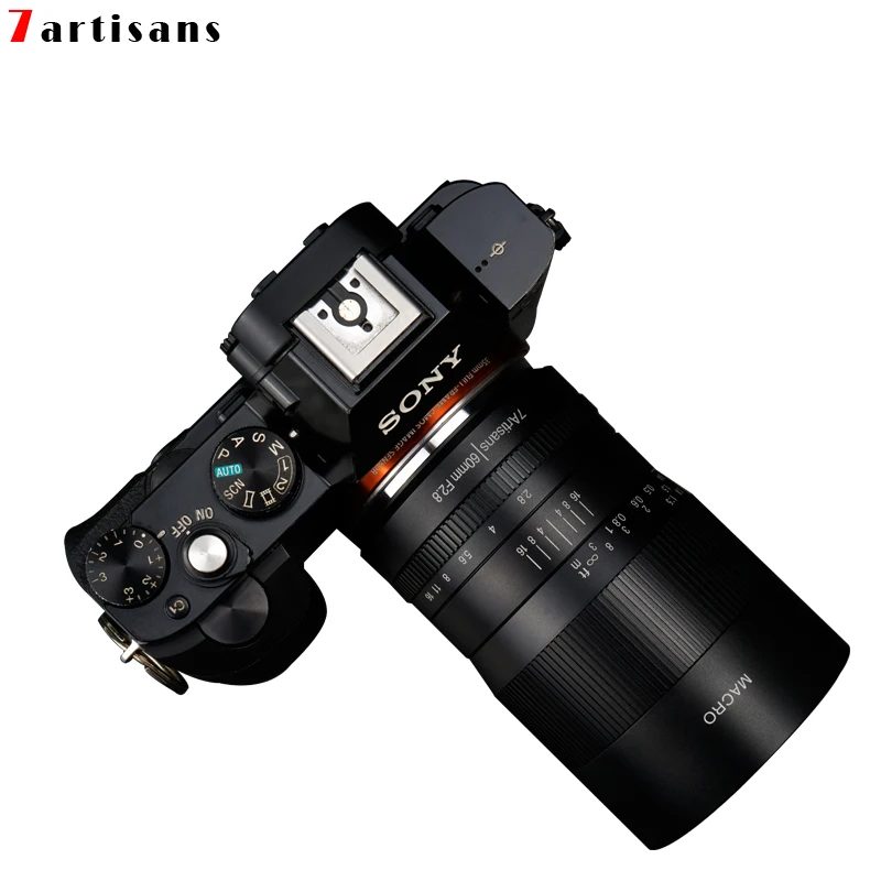  7artisans 60 мм f2.8 макро объектив APS-C для ЖК-дисплея с подсветкой Fujifilm Olympus M43 беззеркальная камера R M50Z6 Z7