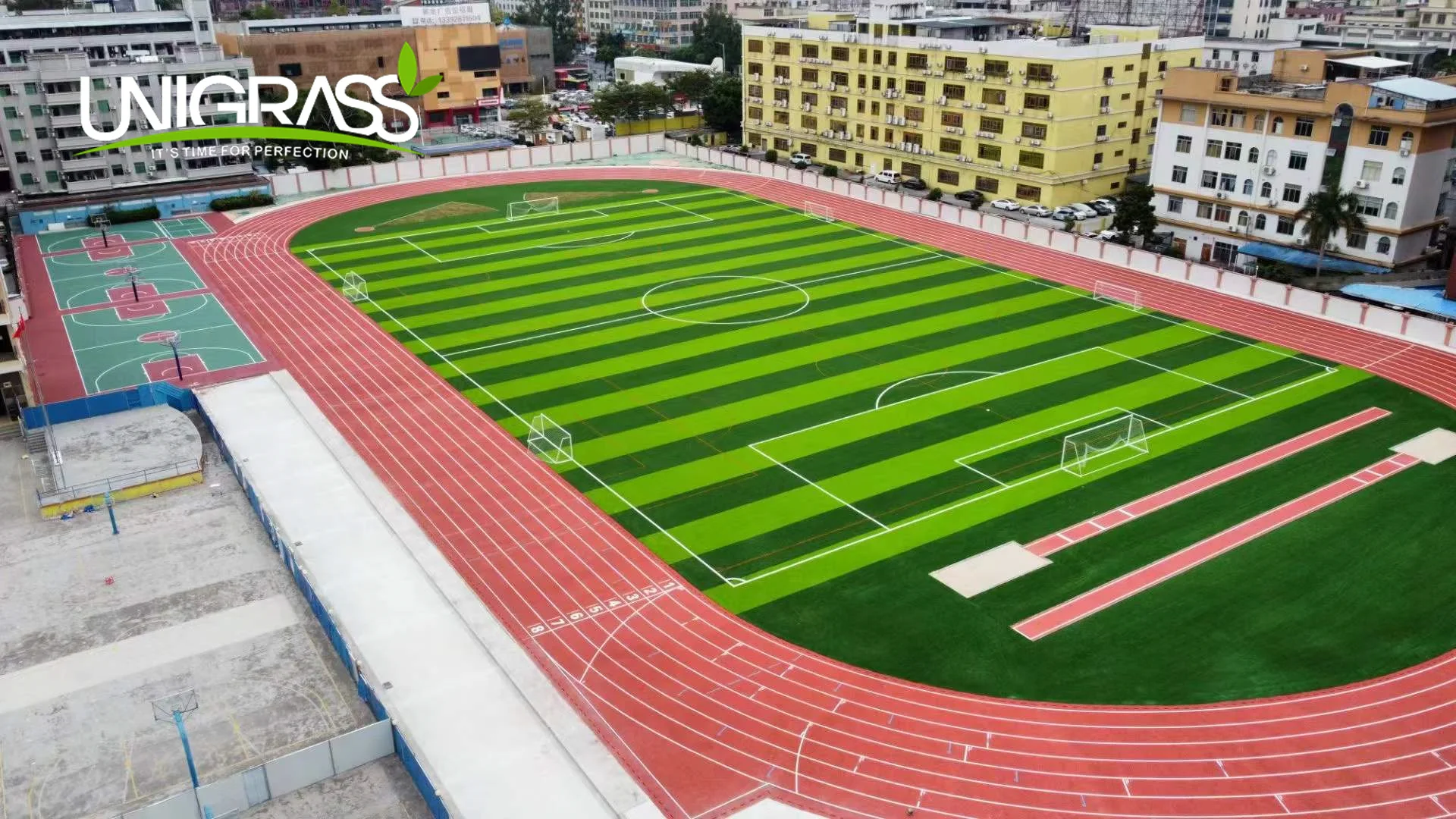 UNI High Density Plastic Football Grass Rubber Infill Turf For Soccer Field Professional Grass