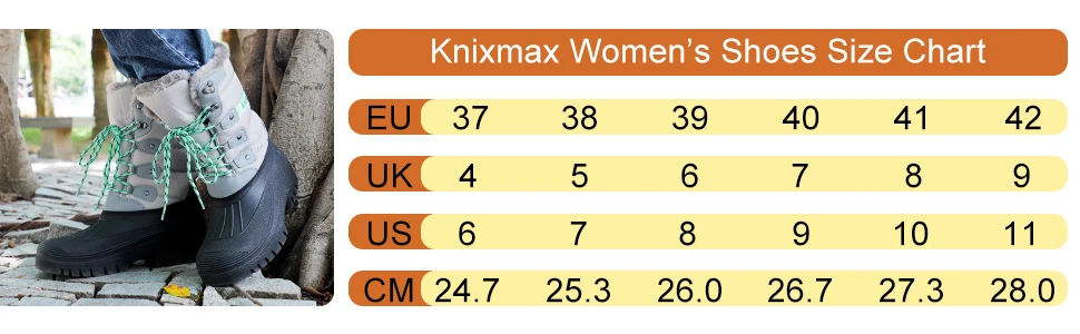 Top Quality  Low MOQ rubber fur lined design thermal girls snow women boots waterproof winter shoes