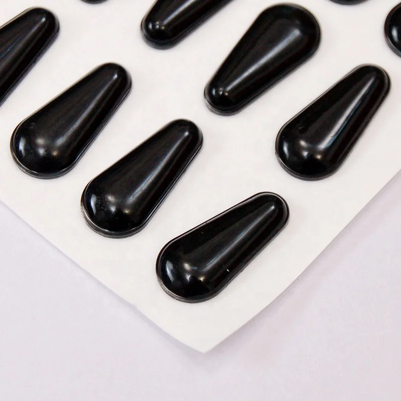 Anti slip waterdrop silicone glasses nose pad with Dandan paper card