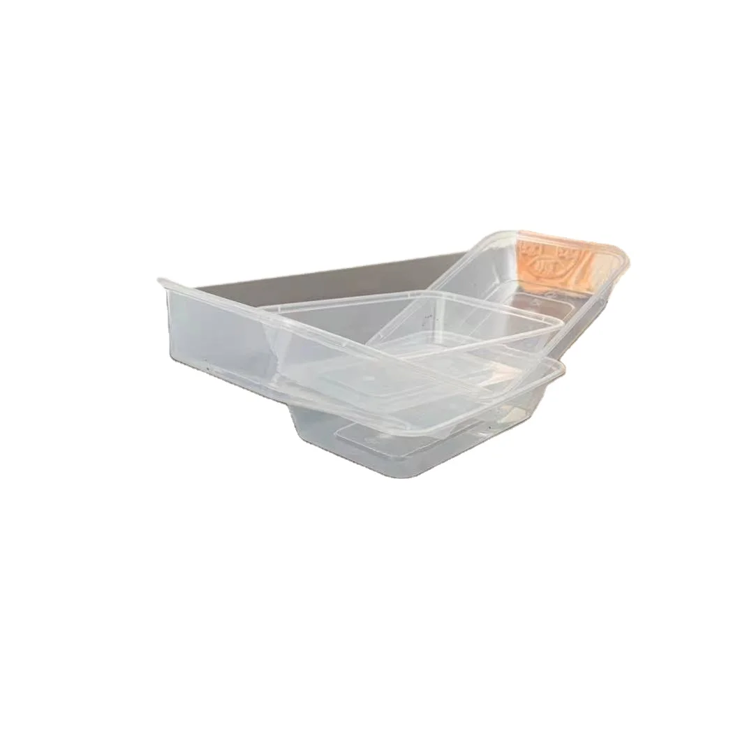 Transparent Plastic Disposable Fruit Fishing Salad Packing Bowl  Baked Lamp Chicken Pork Sausage Beef Packing Takeout Box