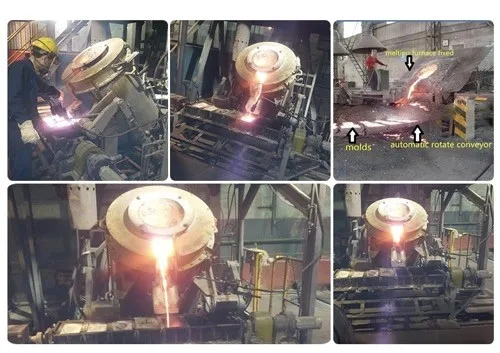 Индукционная литейно-плавильная печь HONGTENG BRAND для разливки стали