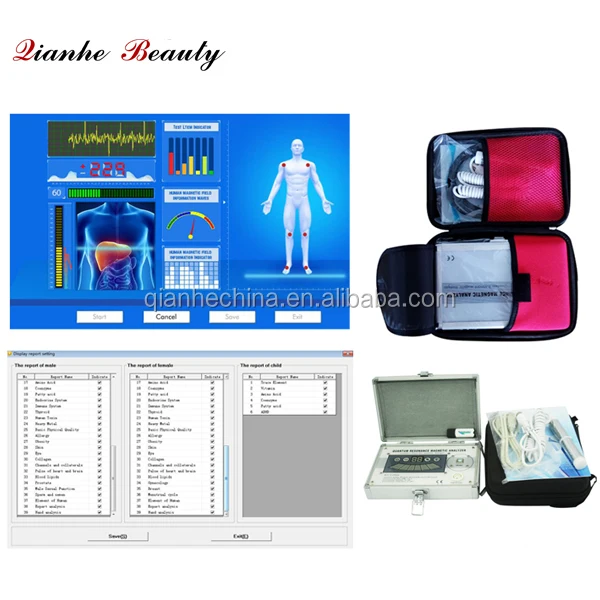Multi-language 5th generation quantum resonance magnetic analyzer with 53 reports