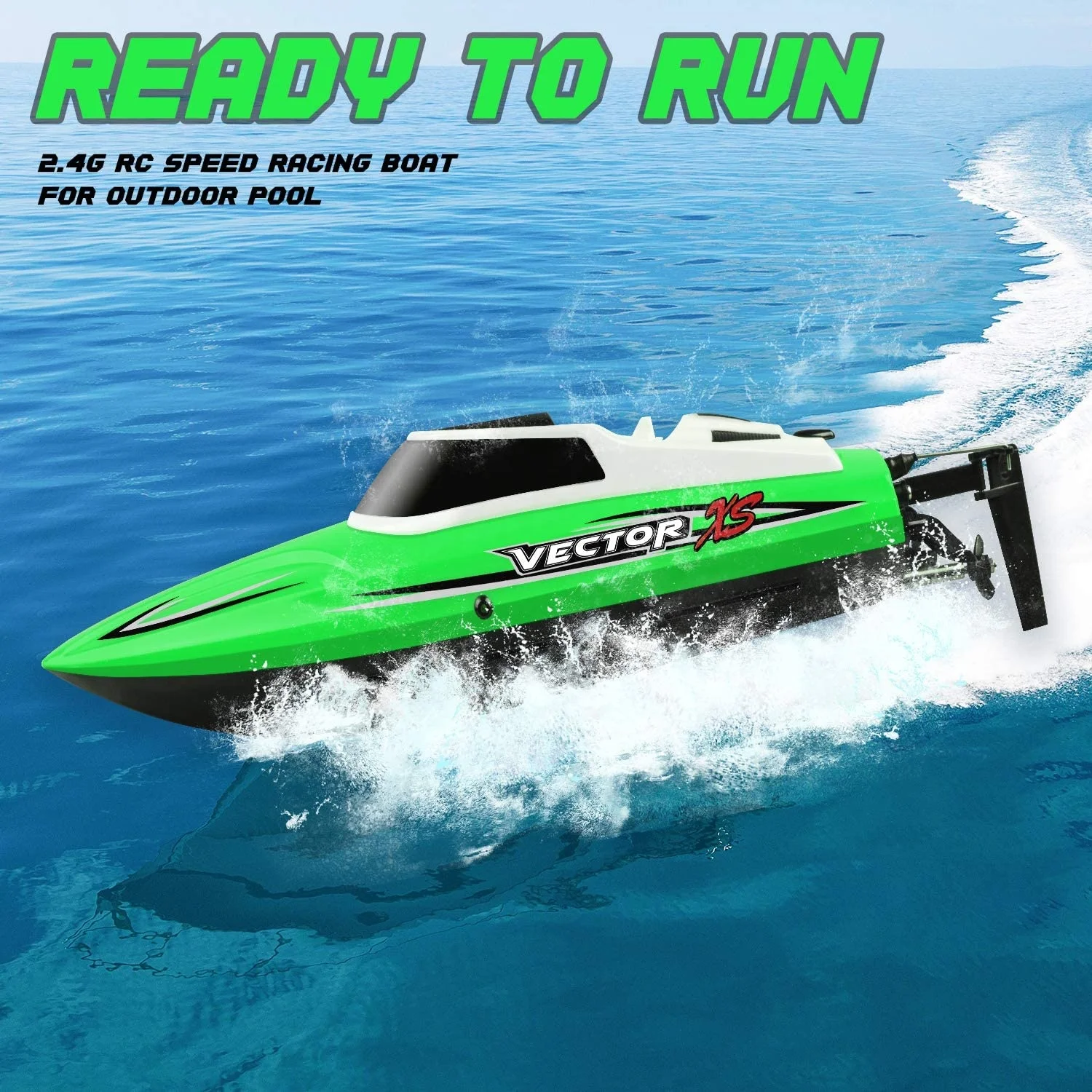 High Speed Ship Fast RC Racing Boat Radio Control Boat for Pools & Lakes Self Righting Remote Control Toy