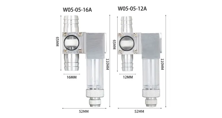 ZRDR CO2 Atomizer Diffuser External Reactor Aquarium Water Plant Aquarium Fish Tank For co2 External Atomizer 12/16mm 16/22mm