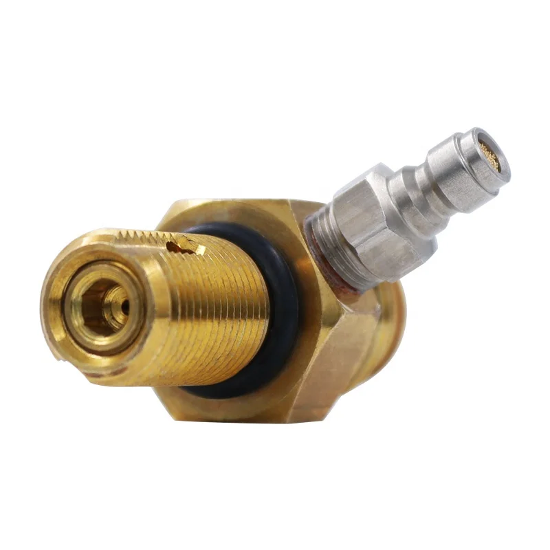 New Universal Replacement CO2 Pin Valve for C02 Paintball Tanks Cylinders with 8mm male quick adapter