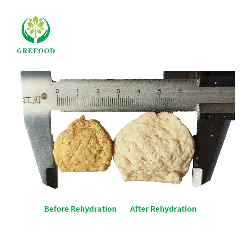 Rich fiber pork substitute by Textured vegetable protein TVP chewy textured soy protein meat Customizable fast food ingredients
