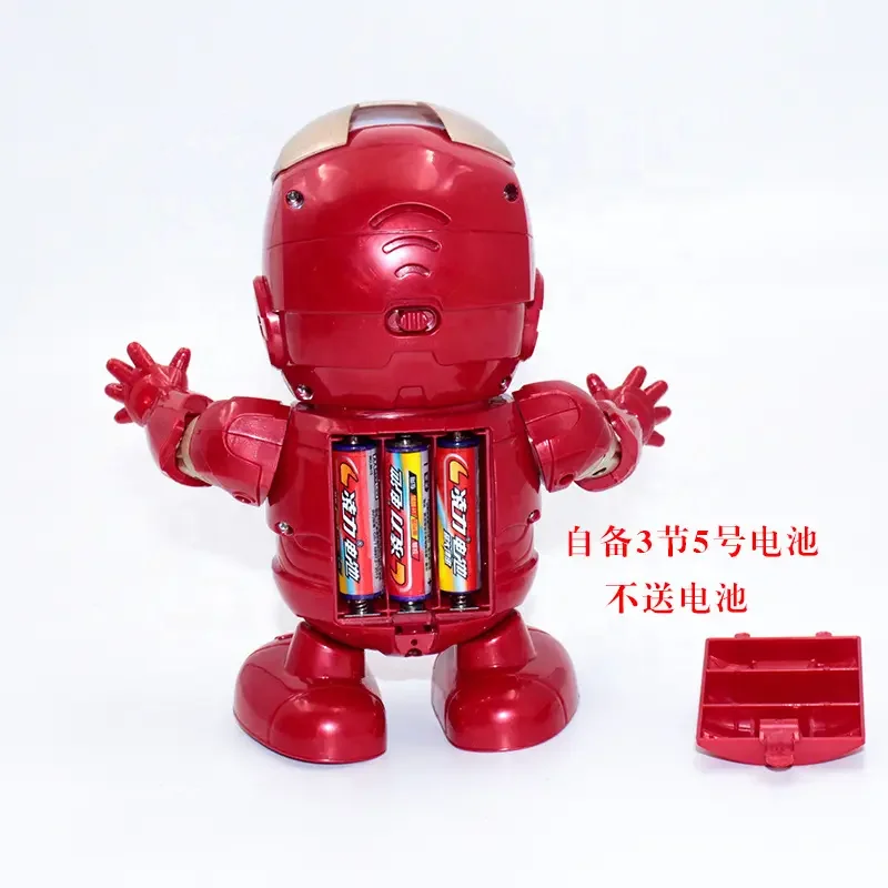Wholesale funny electric walking light music robots car plastic dancing baby toy