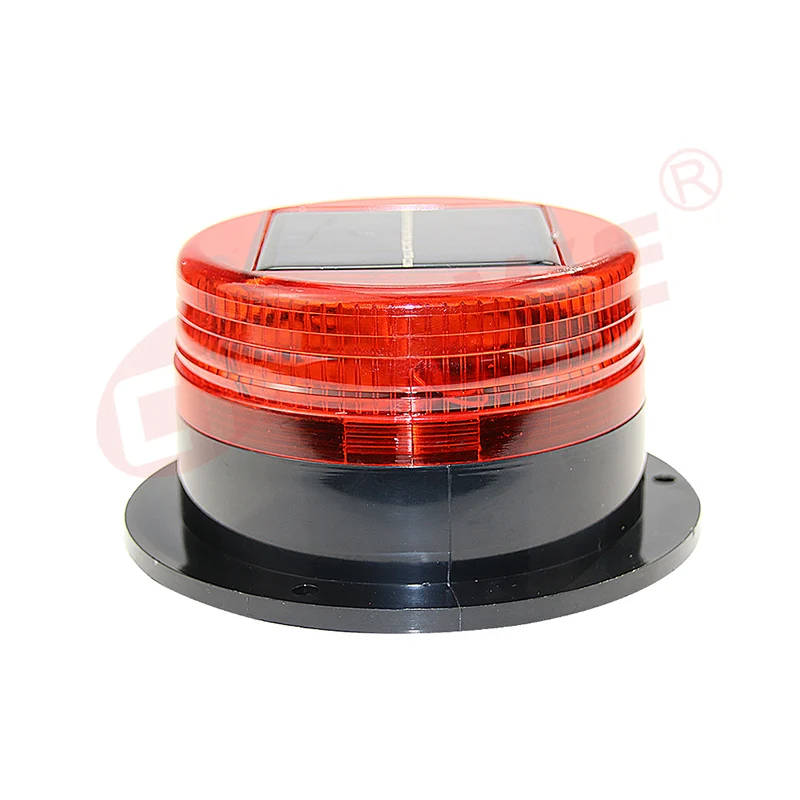 Solar Magnetic LED Traffic Emergency Strobe Beacon Warning Light Solar Powered Flashing Light
