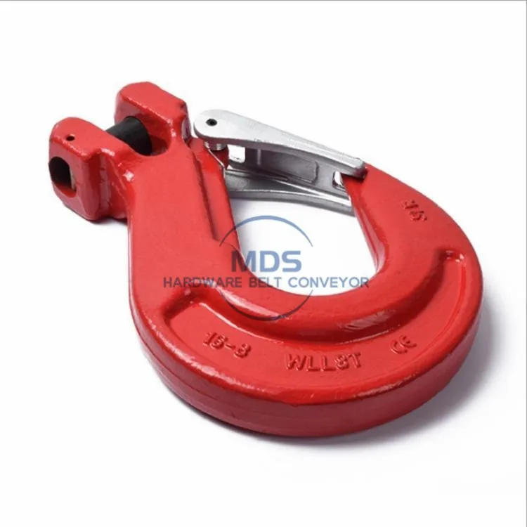
High quality rigging of G80 Drop Forged alloy Steel Self lock safety Lifting Clevis Slip hooks 