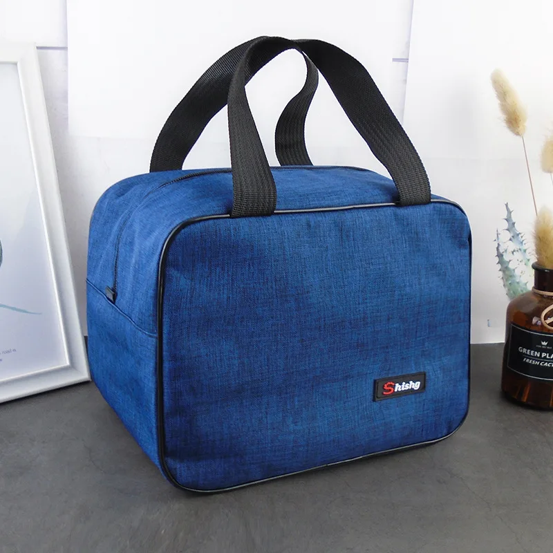 2022 VE New style student canvas lunch bag large capacity male and female portable kid lunch bag lunch bag for kids