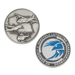 Free sample custom metal zinc alloy printing epoxy insert football/soccer challenge coin for sports tournament