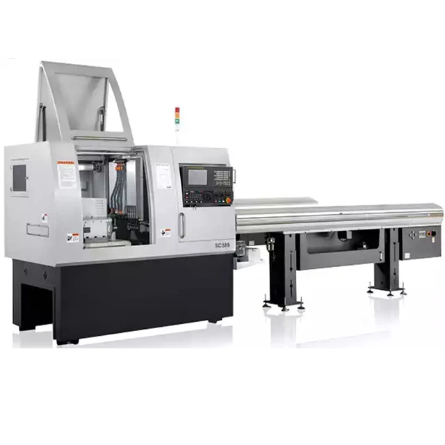 Swiss Type CNC Automatic Lathe Machine SC385 High Precision 5 Axis CNC Lathe for Metal Cutting