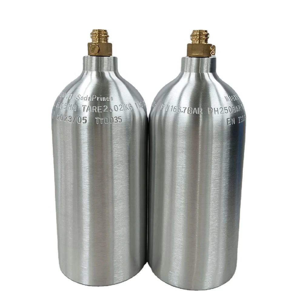 Aluminum 2kg Co2 Gas Cylinder for Aquarium